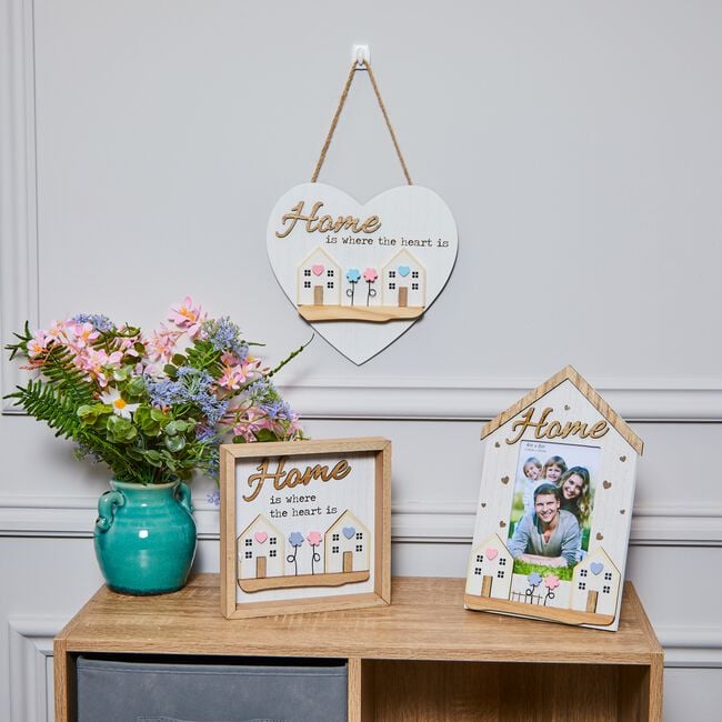 Home Is Where The Heart Is 4" x 6" Photo Frame